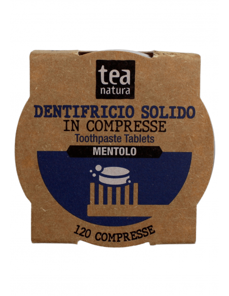 TEA Natura Dentifricio Solido in Compresse al Mentolo, 120 pz - Ecco Verde  Italia